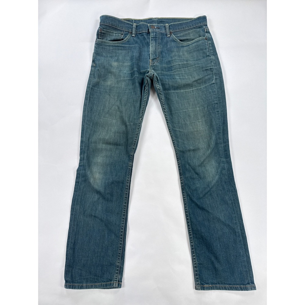 Levis 511 Mens Jeans 34x32 Blue Slim Fit Stretch Denim Casual Streetwear
